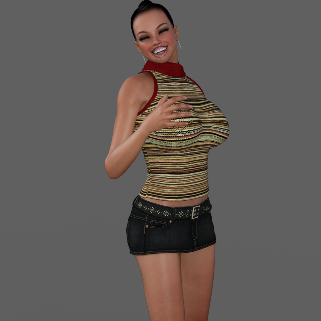 Maria (I am named Maria) from Cadulium by Osgoode Media in an 70s outfit